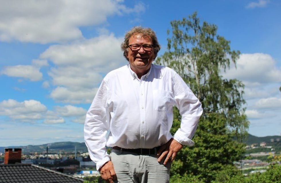 - TAKK FOR MEG!:  Sverre Dahle takker av som sjef på Haugerud seniorsenter med en god følelse. Foto: