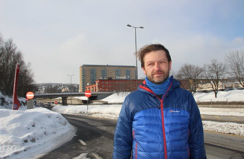GIR IKKE OPP: Eirik Lae Solberg (H) skal nå fremme et nytt forslag i bystyret med håp om at usikkerheten rundt diagonalen kan legges på hylla. Foto: