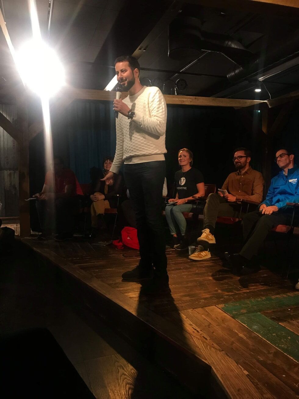 TRAFF: Morad Jarodi og Groruddalen ThinkTank traff blink både med folkemøtet og spådommene for valget. Foto: