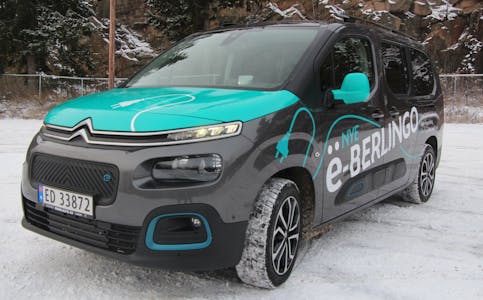 ÅRVOLL: Citroën e-Berlingo er bilen for deg som vil ha plass til alle og samtidig kjøre elektrisk. Vi er likevel ikke helt overbevist om rekkevidden. Foto: