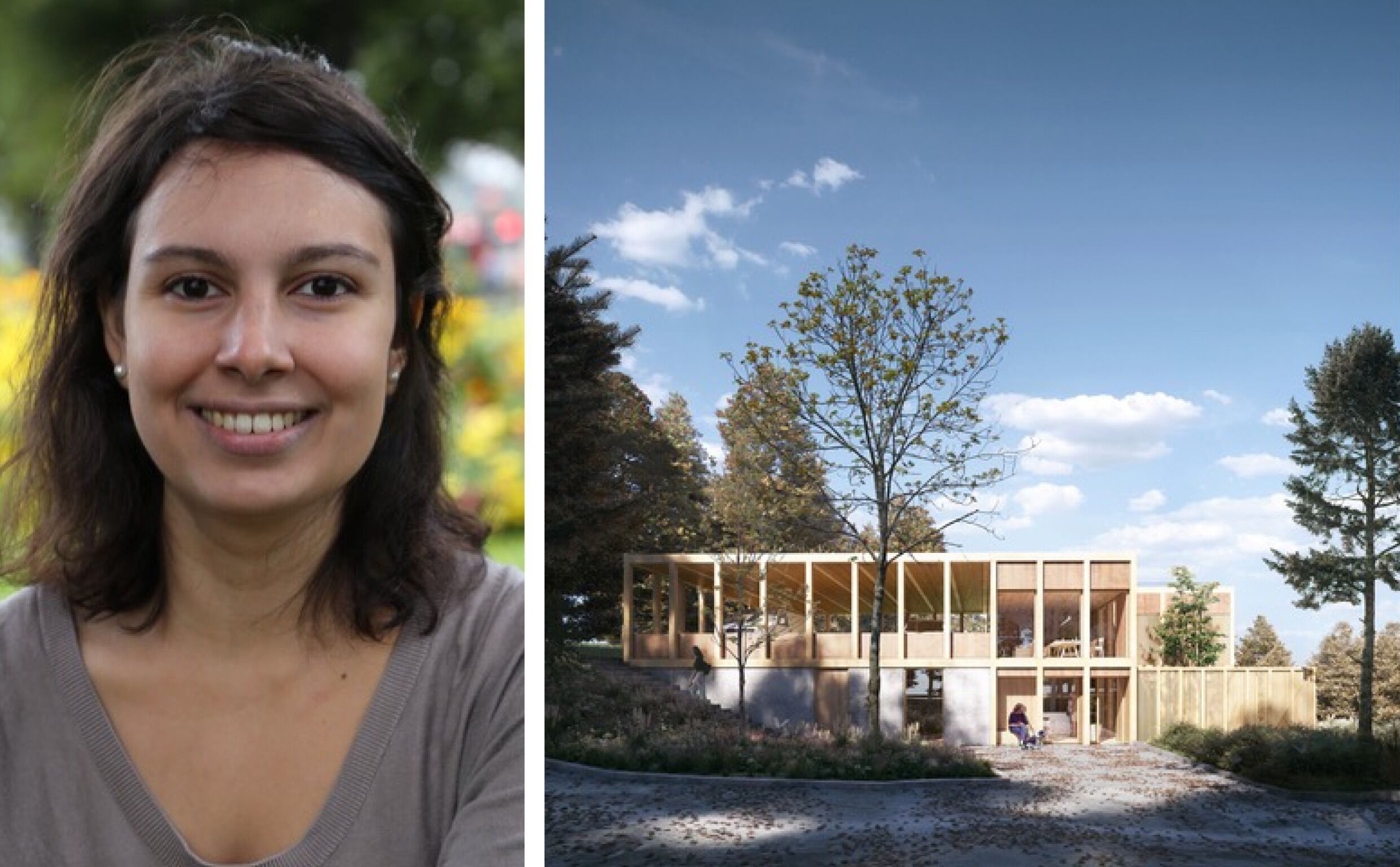 Debattinnlegget er skrevet av Sabina Syed som er nestleder av Byutviklingsutvalget (MDG) og beboer i Flaen borettslag. Vi ser her smådyrmottakets inngangsparti mot Karl Flods vei. (Ill: Fragment). Foto: