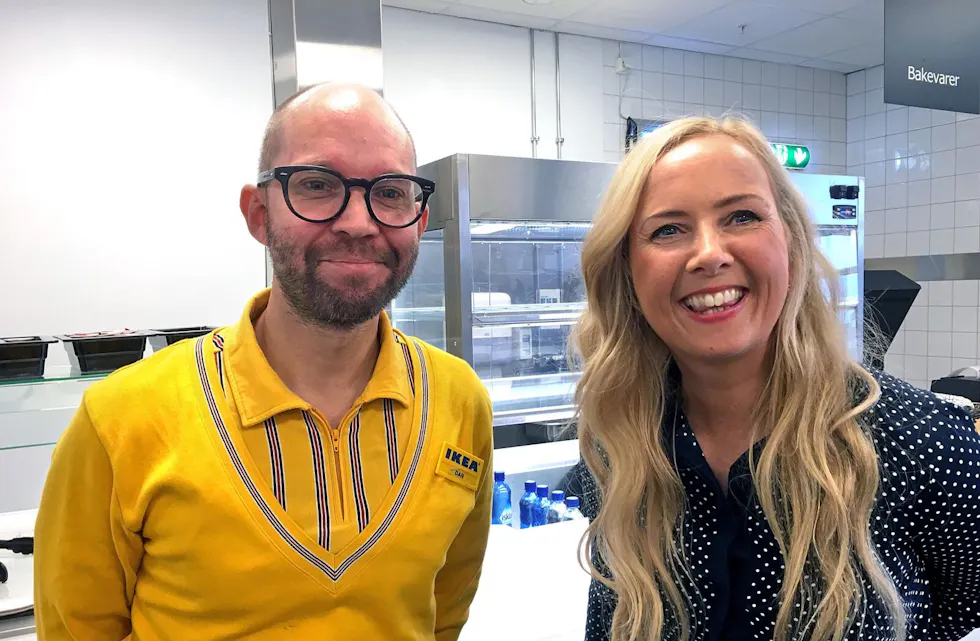 <strong class="nf-o-text--strong">RESULTATER</strong>: Dan Andre Sandemoen og Kari Anne Thomassen, som er prosjektleder hos henholdsvis IKEA Furuset og NAV Alna, er fornøyd med de gode resultatene. Foto: