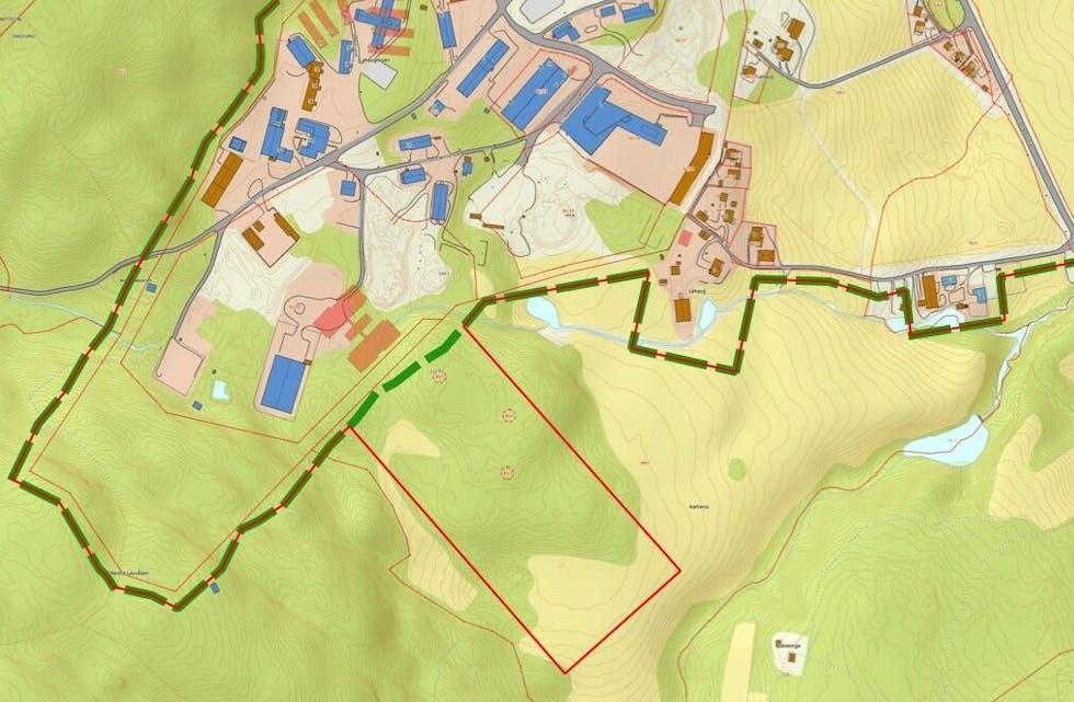 52 DEKAR: Skytebanen er planlagt flyttet til Lahaugmoen like innenfor Gjelleråsmarka. Regjeringen har godtatt å justere markagrensa, noe som gir grønt lys for å gjennomføre reguleringsarbeidet. (Illustrasjon: Skedsmo kommune).  Foto: