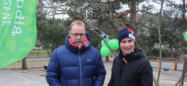 Kristian Heflo og Marit Bjørgen. Foto: