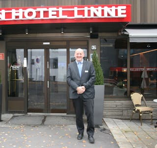 ÅPNE DØRER: Are Gald er sikker i sin tale: Thon Hotel Linne skal gjøre alt de kan for å sikre at de klarer å holde åpent selv med de nye restriksjonene. Foto:
