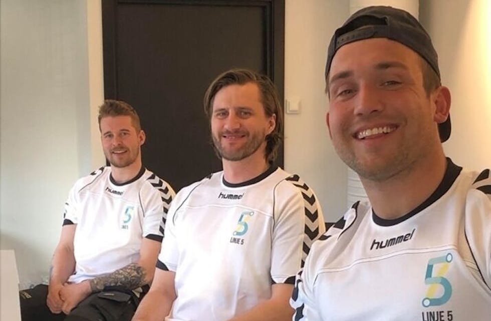 KLARE: Marius Relte, Jomar Johnsen og Chris André Beilegaard Inglingstad har signert for Vestli/Linje 5. Foto: