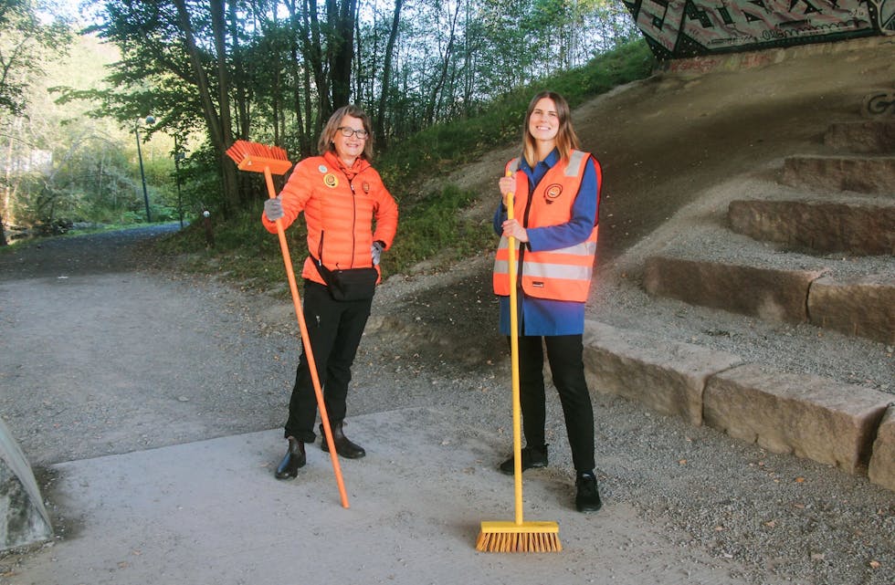 KLAR TIL INNSATS: Ruskengeneral Jenny Krohn (t.v.) og miljøbyråd Sirin Hellvin Stav. Foto: