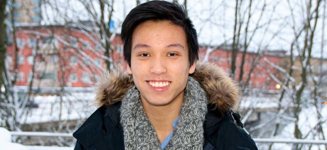 DOMINO-STJERNEN FRA ROMMEN: Huy Danh Le (22) skal spille hovedrollen Marco i musikalen Domino, som skal vises i Operaen i februar. Foto: