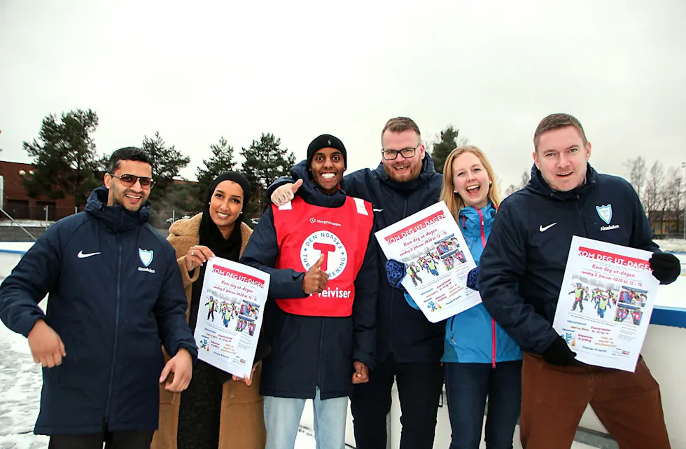 KLARE FOR UTEDAG: På søndag blir det vinterfest i Furuset Aktivitetspark. Selv om ski og snø ikke står på årets program, er det mye morsomt i vente. Foto: