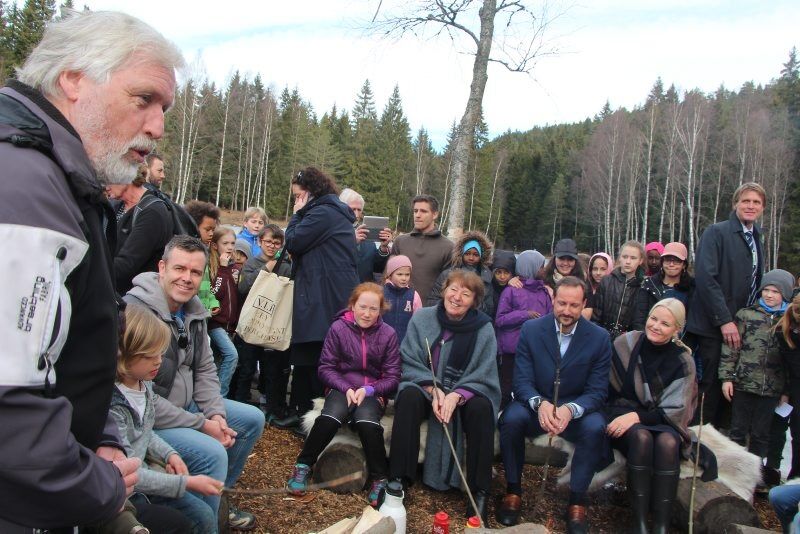 Kronprinsparet til Bjerke Foto: