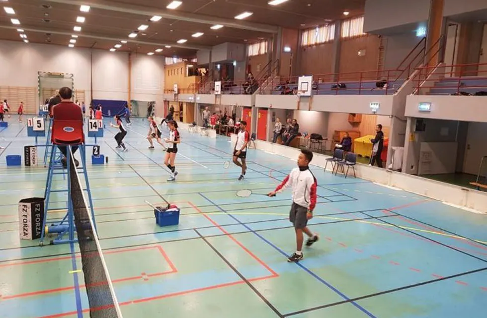 FULL FART: 167 spillere fra 17 klubber var i aksjon under helgens Haugerud cup. Foto: