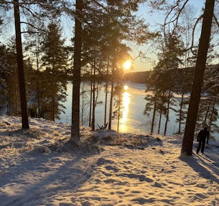 Vintersol over Nøklevann. Foto: Grete Horntvedt. Foto: