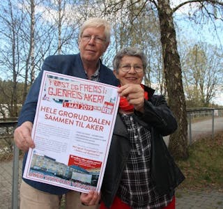 SAMMEN OM AKER: Torstein Winger og Maren Rismyhr ønsker å se alle i 1. mai-tog i sentrum. Foto:
