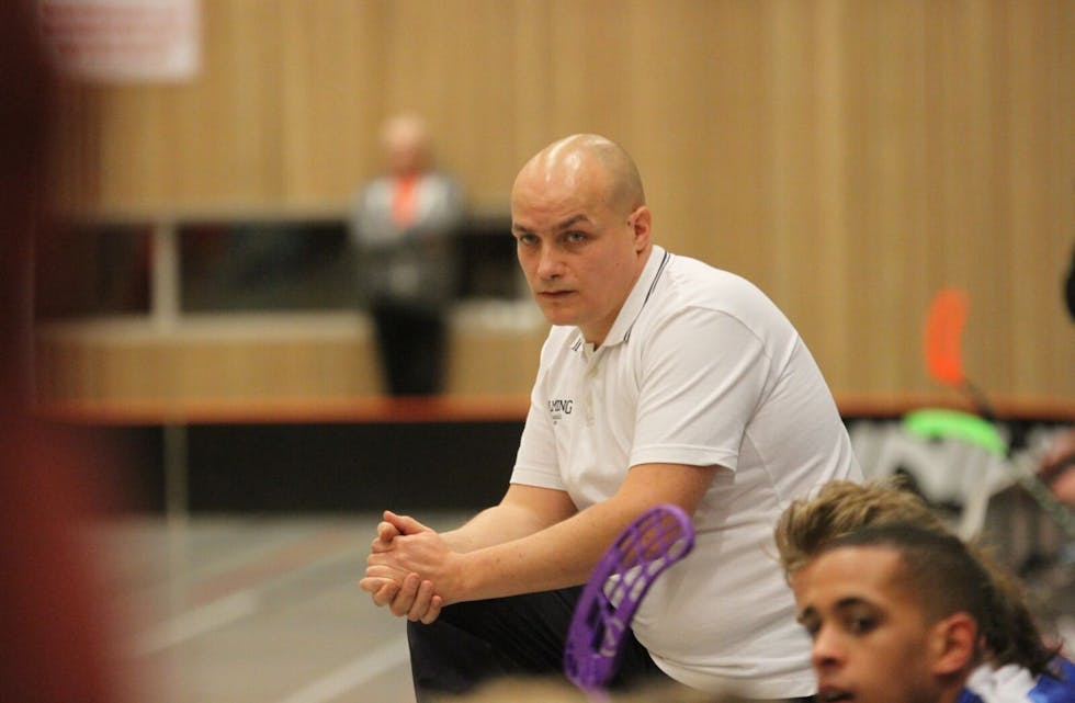 SKUFFET: Grei-trener Kyrre Merg er fornøyd med innsatsen, men skuffet over uttellingen mot Slevik.  Foto: