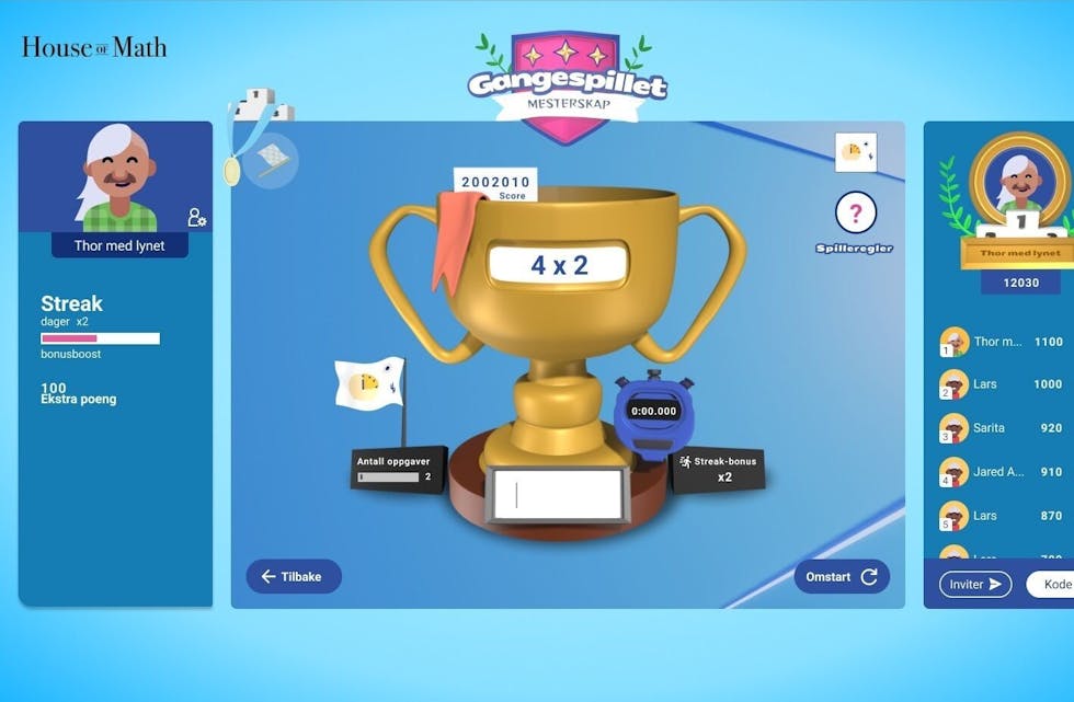 FØRST TIL 100: Et av gangespillene som slippes. Foto: