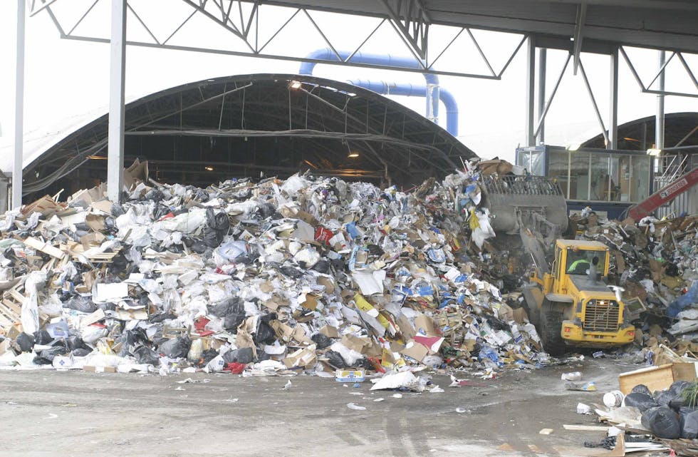 Slik er det vanligvis inne i bygget. Dette er et foto Norsk Gjenvinning har tatt selv i 2015 Foto: