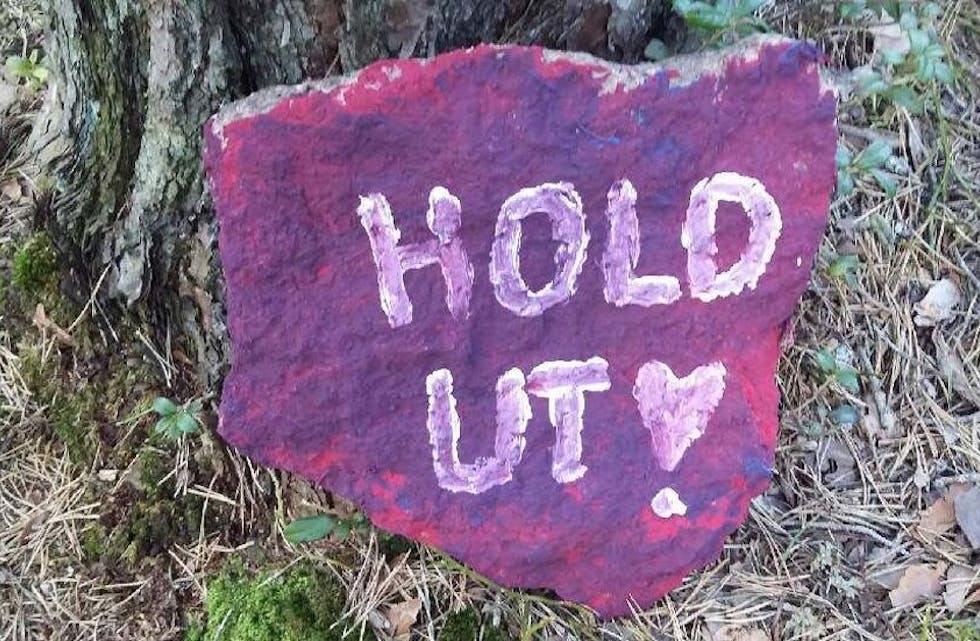 HYGGELIG KVELDSTUR: Solveig Vesterheim kunne ikke annet enn smile da hun gikk en kveldsrunde i Lillomarka her om dagen. Foto: