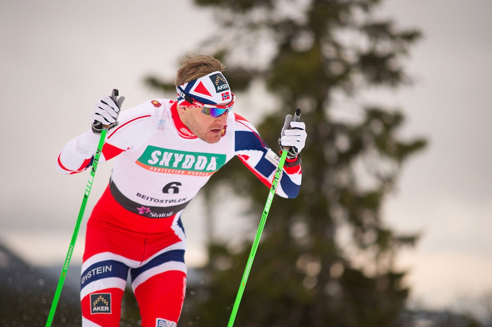 ÅTTENDEPLASS: Øystein «Pølsa» Pettersen gikk i mål til en åttende plass under helgens Jizerska Padesatka i Tsjekkia. (Arkiv.) Foto: Vestpress