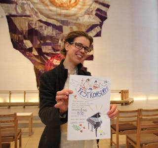 KLAR FOR FEST: Daina Molvika gleder seg til festkonsert i Haugerud kirke. En konsert hun håper bare er starten. Foto: