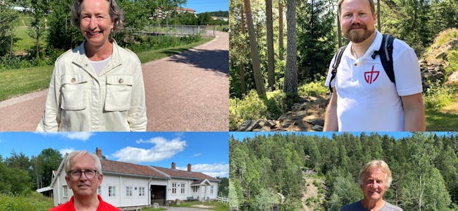 Velkommen til Bjerkedalen park (Sidsel Andersen), Bakås skanse (Geir Nordhus), Bånkall gård (Jørn Linnerud) og Liastua (Arne Fagerlie). Foto: