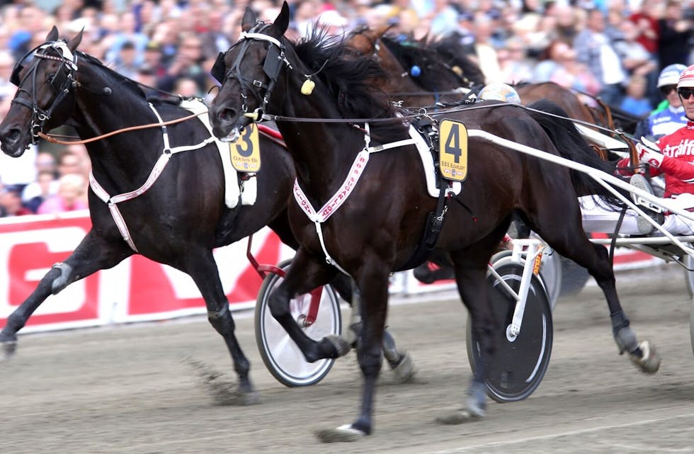 IMPONERENDE SEIER: B.B.S. Sugarlight var overlegen i VG Oslo Grand Prix og ble den femte norske hesten som gikk til topps i storløpet som første gang gikk av stabelen i 1966. Foto: