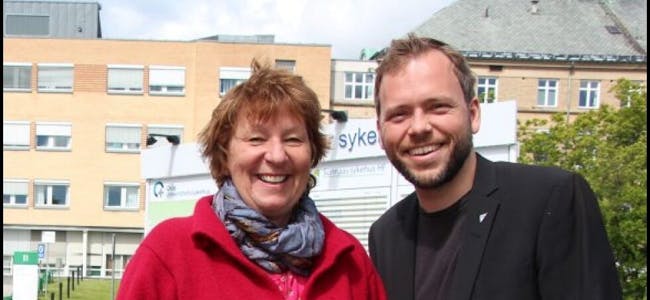 KOMMER FOR Å LYTTE: SV sender tungvekterne for å høre hva groruddølene har å si, ordfører Marianne Borgen og partileder Audun Lysbakken. Foto: