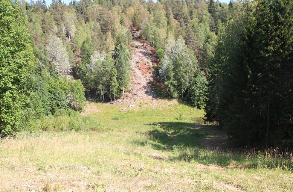 MULIGHETER: Liastua er fin å bruke både om vinteren og sommeren. På vinteren er det flere som bruker den bratte bakken ved siden av «stua» til å ake og stå på ski. Foto: