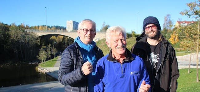 TID FOR VANDRING: Jørn Linnerud, Erik Grønvold og Lars Kjemphol gleder seg til årets lysvandring. Foto: