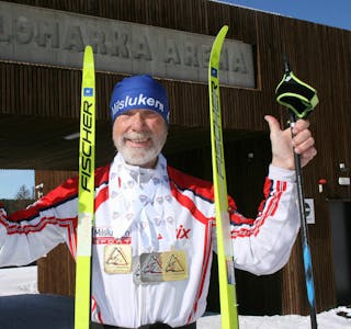 MESTER: Morten Kristiansen tok innersvingen på konkurrentene og stakk av med to gull og to sølv. Foto: Caroline Hammer