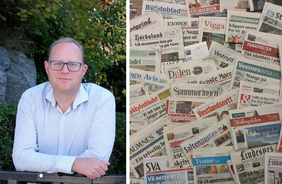 Tomas Bruvik er generalsekretær i Landslaget for lokalaviser. Foto: LLA
