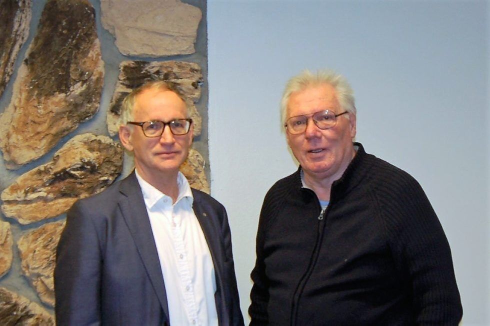 SENTRALE: Leder av Oslo Velforening, Leif-Runar Forsth (til venstre), og nestleder Jan-Morten Kjelstad, sto sentralt under møtet i OsloMet. Foto: