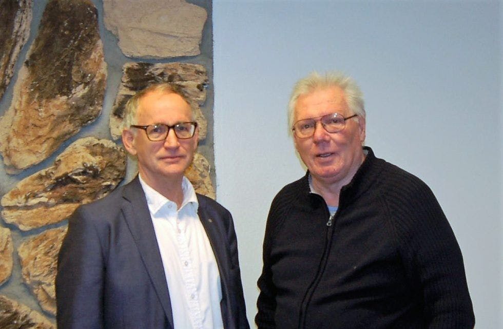 SENTRALE: Leder av Oslo Velforening, Leif-Runar Forsth (til venstre), og nestleder Jan-Morten Kjelstad, sto sentralt under møtet i OsloMet. Foto: