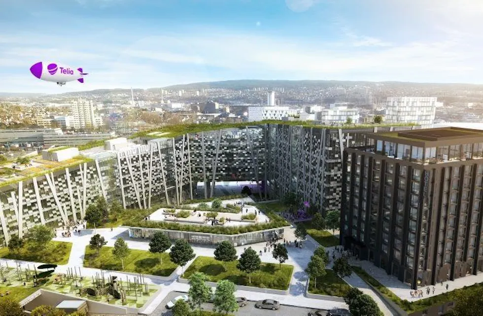 TELIA PÅ ØKERN: Kan for eksempel bli seende slik ut. (Illustrasjon: Telia) Foto: