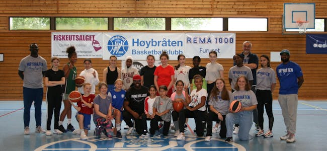 POPULÆR UKE: Antallet deltakere på basketcampen har vokst hver eneste dag. Foto: