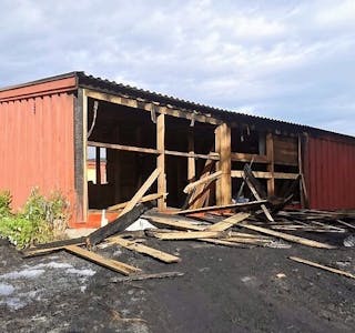 RESPONDERTE RASKT: Oslo brann- og redningsetat fikk avverget større skader på garasjeanlegget. Foto: