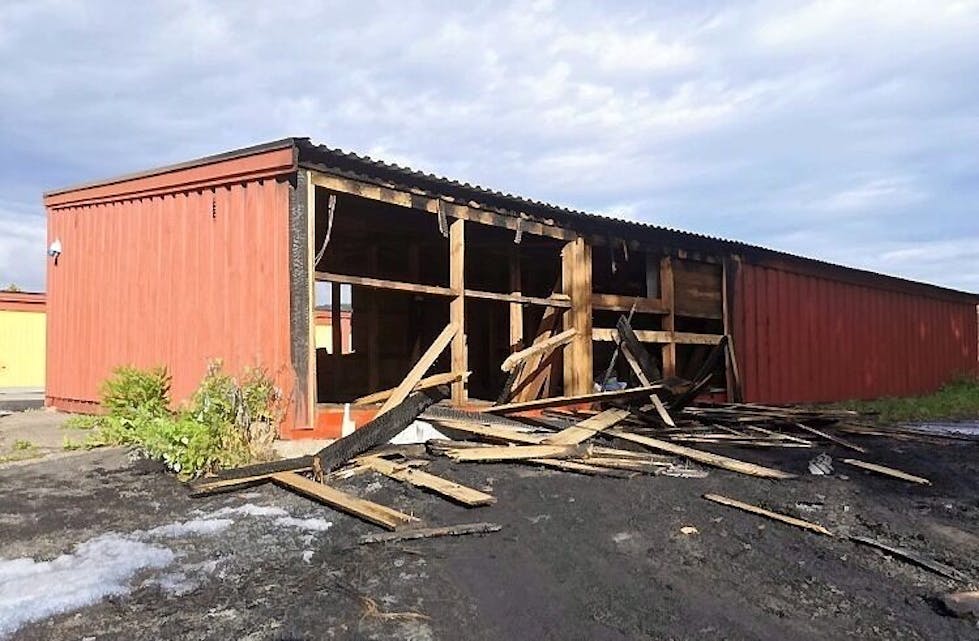 RESPONDERTE RASKT: Oslo brann- og redningsetat fikk avverget større skader på garasjeanlegget. Foto: