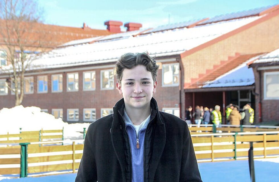 UTROLIG ERFARING: Skuespiller Viljar Knutsen Bjaadal (15) føler seg heldig som får spille i den norske storfilmen «Dancing Queen». Foto: Mina Wathne