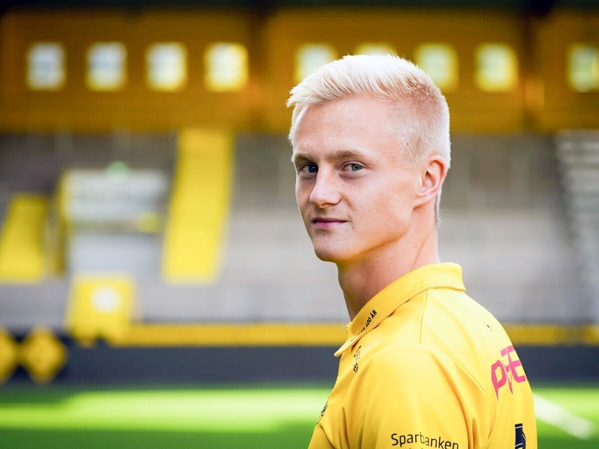 GLEDER SEG: Oscar Aga gleder seg til å teste seg i Allsvenskan. Foto: IF Elfsborg