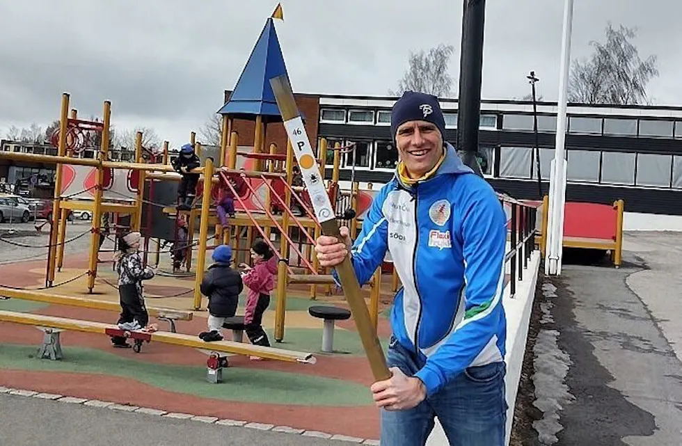 Lillomarkas skoleprosjekt-ansvarlig Steinar Eastwood ønsker velkommen til påskejakt for de yngste. Foto: