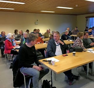 DA NYHETEN SPRAKK: Slik så det ut da medlemmene i Fjellhus Hageby Vel fikk nyss om bystyrevedtaket. Foto: