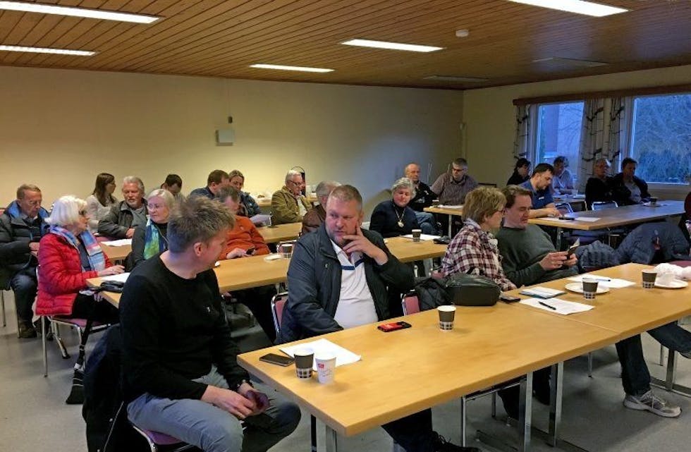 DA NYHETEN SPRAKK: Slik så det ut da medlemmene i Fjellhus Hageby Vel fikk nyss om bystyrevedtaket. Foto: