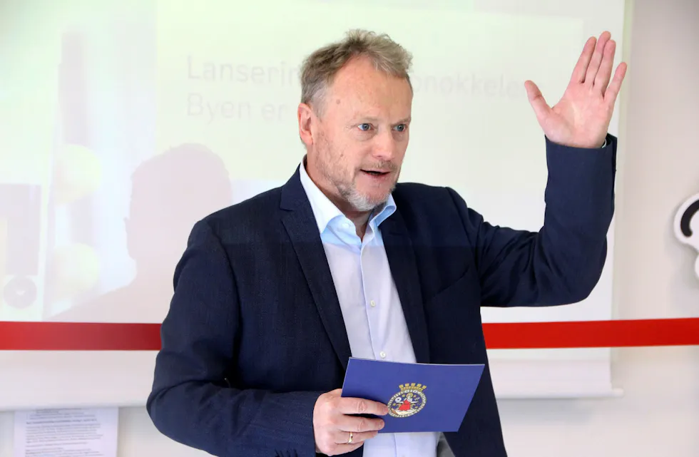 PRESSEKONFERANSE: Byrådsleder Raymond Johansen (Ap) inviterer til pressekofneranse. Foto: Ørjan Brage