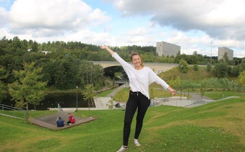 INNTAR PARKEN: Festivalkoordinator Adelina Laiq for Granittrock har stor tro på Grorudparken som festivalområde. Foto: