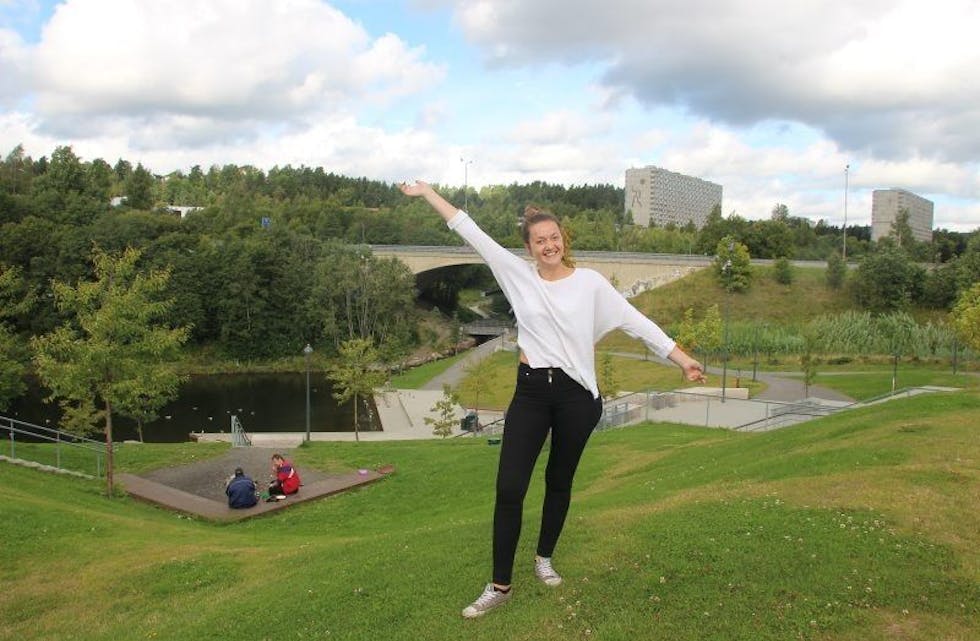INNTAR PARKEN: Festivalkoordinator Adelina Laiq for Granittrock har stor tro på Grorudparken som festivalområde. Foto: