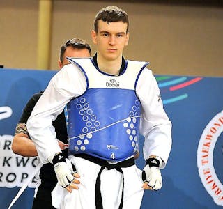STORTALENT: Grorud Taekwondo Klubbs Milos Pilipovic blir regnet som et ordentlig stort talent. Foto: