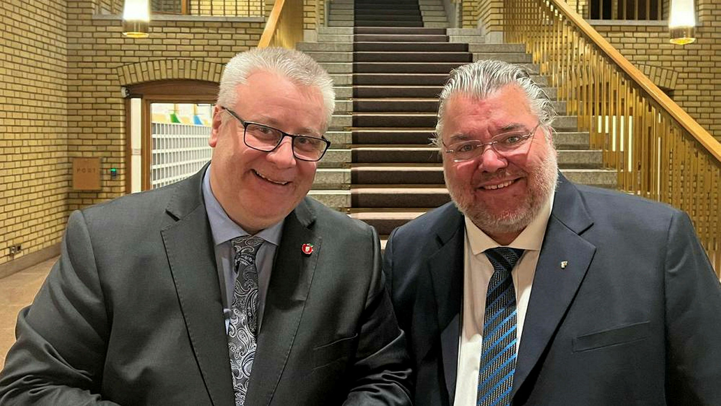 Bård Hoksrud, stortingsrepresentant for Frp og Morten Wold, stortingsrepresentant for Frp. Foto: Privat