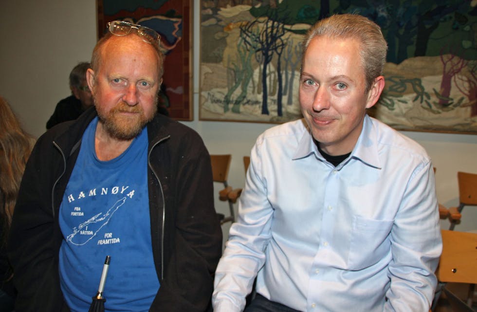 PÅ TOPP: Fredrik Arentz (f.v.) og Finn Dyrkorn står på henholdsvis andre- og førsteplass på MDGs kandidatliste til Stovner bydelsutvalg. Foto: