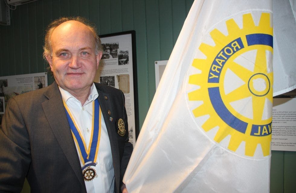 KOM PÅ BESØK: Distriktguvernør Stig Asmussen besøkte Grorud Rotary Club for å høre hvordan ting går. Foto: