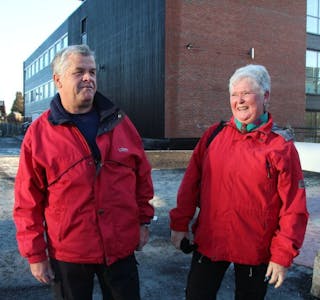 GLADE TURGÅERE: Rune Smedholen (t.v.) og Anne Lise Håkonsmoen liker spesielt det sosiale med turmarsj. Foto: