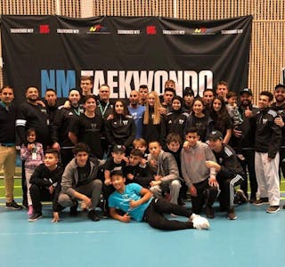 MEDALJEGARANTISTER: Grorud Taekwondoklubb sanket inn flere medaljer under NM på Jessheim og ble igjen beste klubb. Foto: